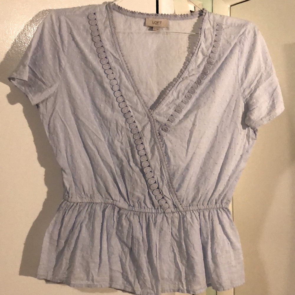 Light blue blouse
